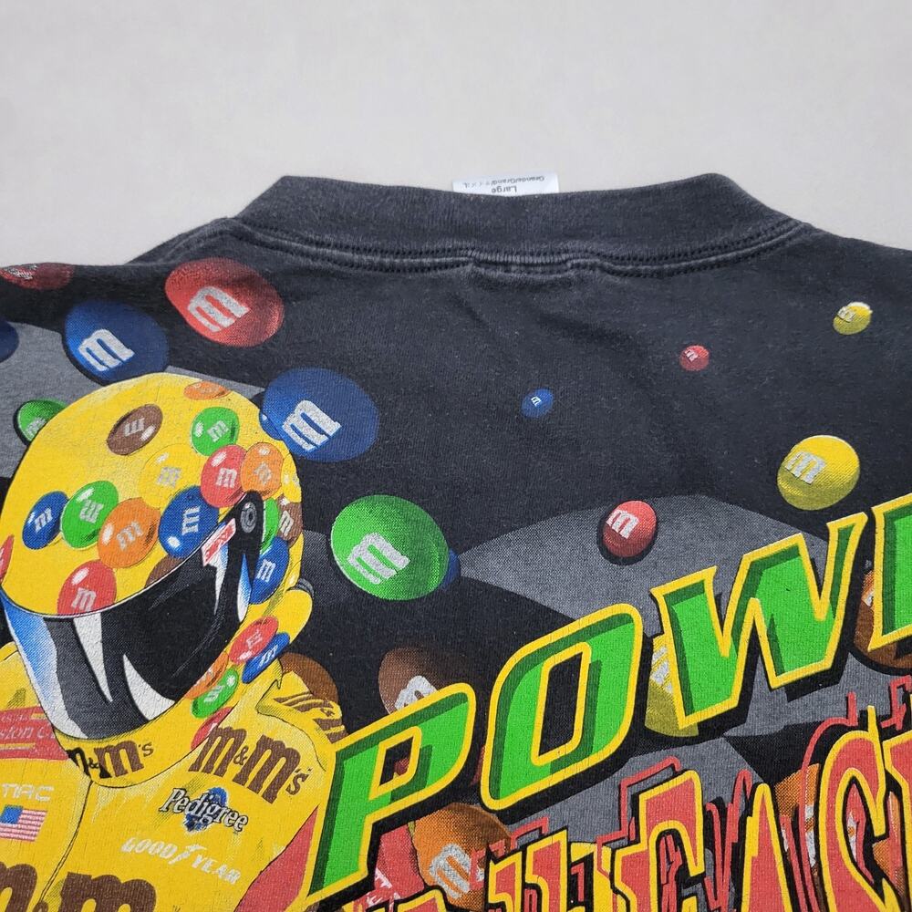 Vintage 1999 NASCAR M&M’s All Over Print Tultex T-Shirt 90s Ernie Irvan Large - Picture 15 of 15